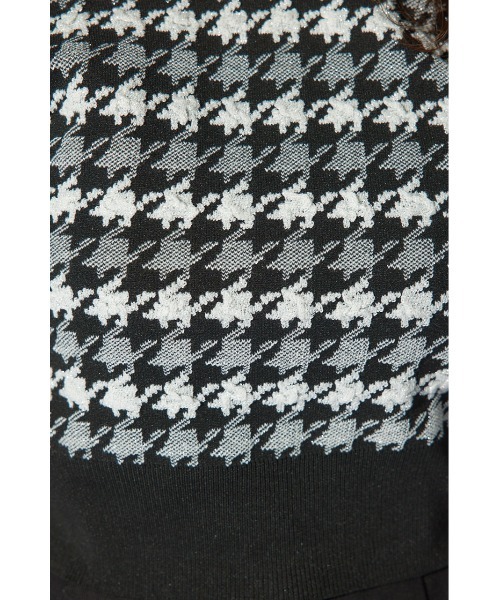 rienda（リエンダ）の「2WAYチェックパターンニットカーディガントップス（カーディガン/ボレロ・レディース・ブラック/ベージュ/イエロー・FREE）」の10枚目の写真