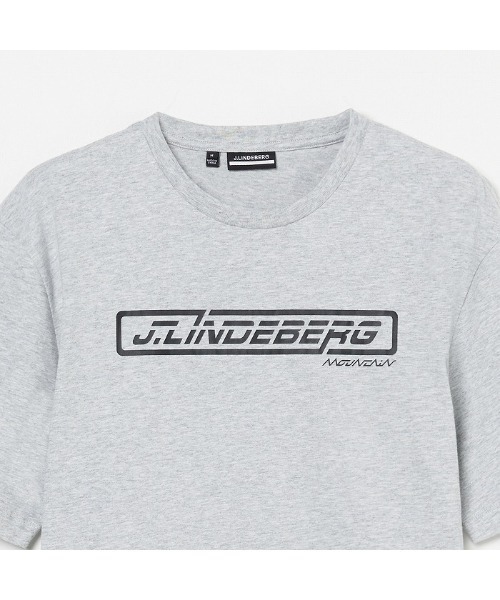 J.LINDEBERG(ジェイリンドバーグ)の「【J.LINDEBERG/GOLF】グラフィックロゴプリント半袖Tシャツ(Tシャツ/カットソー・メンズ・ブラック/ライトグレー・48/46/44)」の7枚目の写真