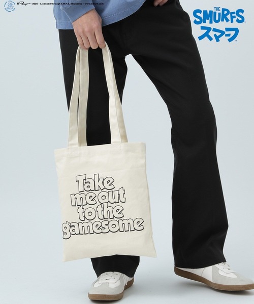 BAYFLOW（ベイフロー）の「【THE SMURFS/スマーフ】プリントトートバッグ〈A4サイズ対応〉（トートバッグ・メンズ・その他1/その他2・FREE）」の3枚目の写真