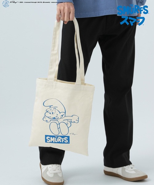 BAYFLOW（ベイフロー）の「【THE SMURFS/スマーフ】プリントトートバッグ〈A4サイズ対応〉（トートバッグ・メンズ・その他1/その他2・FREE）」の4枚目の写真