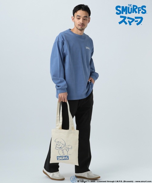 BAYFLOW（ベイフロー）の「【THE SMURFS/スマーフ】プリントトートバッグ〈A4サイズ対応〉（トートバッグ・メンズ・その他1/その他2・FREE）」の5枚目の写真