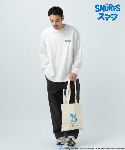 BAYFLOW（ベイフロー）の「【THE SMURFS/スマーフ】プリントトートバッグ〈A4サイズ対応〉（トートバッグ・メンズ・その他1/その他2・FREE）」の6枚目の写真