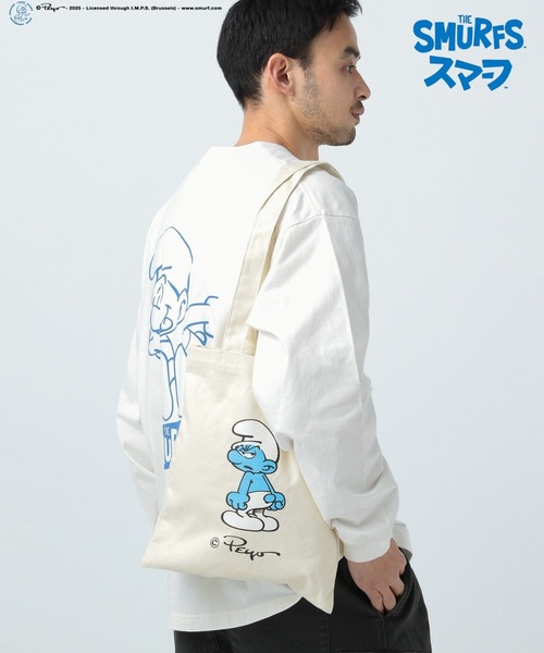 BAYFLOW（ベイフロー）の「【THE SMURFS/スマーフ】プリントトートバッグ〈A4サイズ対応〉（トートバッグ・メンズ・その他1/その他2・FREE）」の8枚目の写真