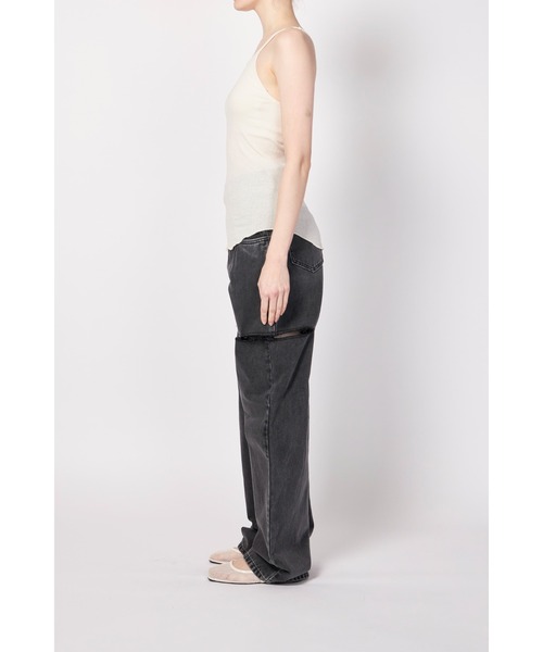 HAKUJI(ハクジ)の「HAKUJI TWIST COTTON BRA TT(タンクトップ・レディース・ブラック/オフホワイト・FREE)」の6枚目の写真