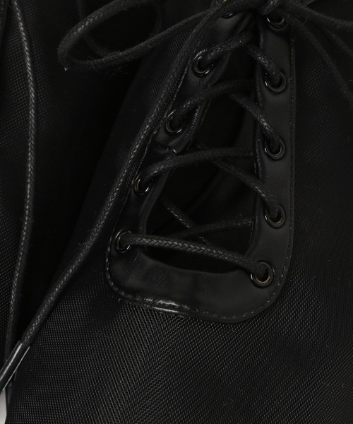 A part by（アパートバイ）の「シアーレースアップシューズ（スニーカー・レディース・ブラック/アイボリー・MEDIUM/LARGE）」の4枚目の写真