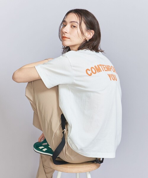 tシャツ 「WEB限定/別注」「Americana」リンガーTシャツ レディース AMERICANA tシャツ 「WEB限定/別注」「Americana」リンガーT