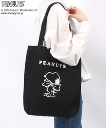PEANUTS(ピーナッツ)SNOOPYスヌーピーキャラクタープリント キャンバストートバッグ