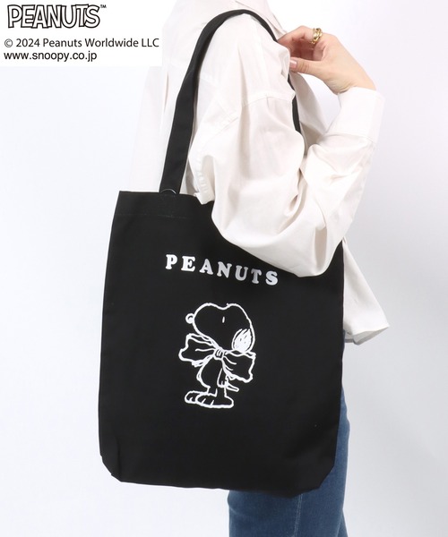 【美品】PORTER PEANUTS SNOOPY キャンバス　トートバッグ PEANUTS（ピーナッツ）SNOOPYスヌーピーキャラクタープリント