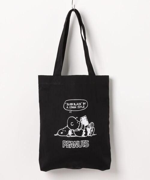 PEANUTS(ピーナッツ)の「PEANUTS(ピーナッツ)SNOOPYスヌーピーキャラクタープリント キャンバストートバッグ(トートバッグ・レディース・ブラック系2/ブラック系1/ブラック系3・FREE)」の13枚目の写真