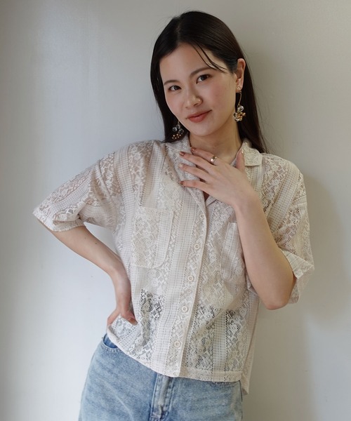 シャツ/ブラウス(半袖/袖なし) louren louren｜ローレン のシャツ/ブラウス（袖なし）通販 - ZOZOTOWN