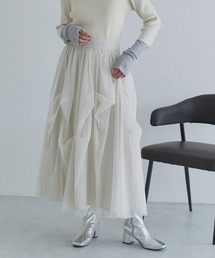 ECLAM（クラム）の「タックデザインチュールスカート（スカート）」