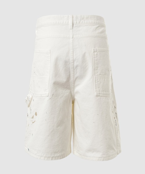 パンツ BOWWOW PAINTER'S SPLATTER SHORTS L white 6045_1024x1024.jpg?v=1745291485