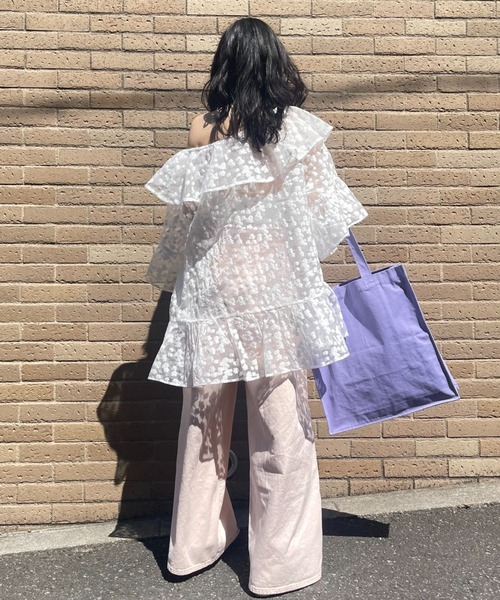 HONEY MI HONEY オーガンジーチュニック｜Honey mi Honey オーガンジー