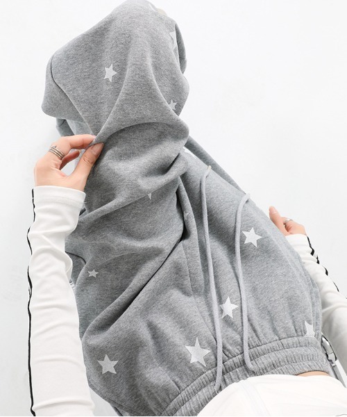 WEGO（ウィゴー）の「WEGO/星柄ルーズスウェットパンツ（スウェットパンツ・レディース・オフホワイト/ブラック/グレー・MEDIUM/LARGE）」の10枚目の写真