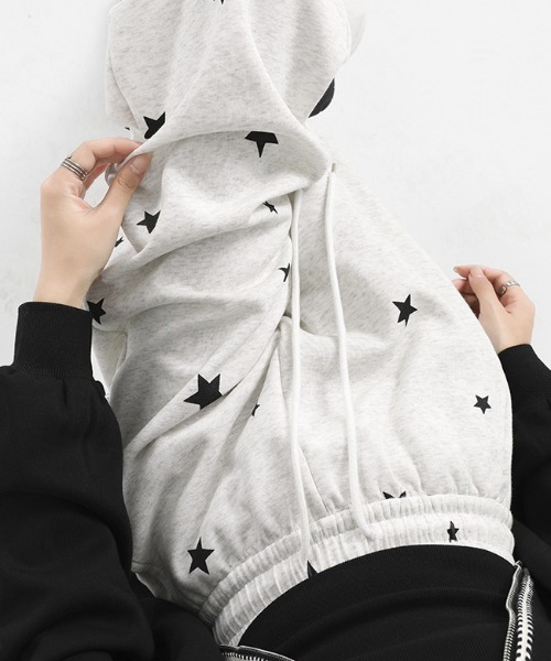 WEGO（ウィゴー）の「WEGO/星柄ルーズスウェットパンツ（スウェットパンツ・レディース・オフホワイト/ブラック/グレー・MEDIUM/LARGE）」の18枚目の写真