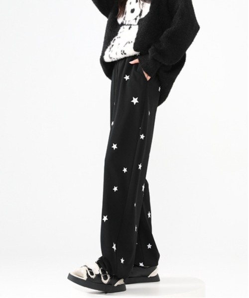 WEGO（ウィゴー）の「WEGO/星柄ルーズスウェットパンツ（スウェットパンツ・レディース・オフホワイト/ブラック/グレー・MEDIUM/LARGE）」の22枚目の写真