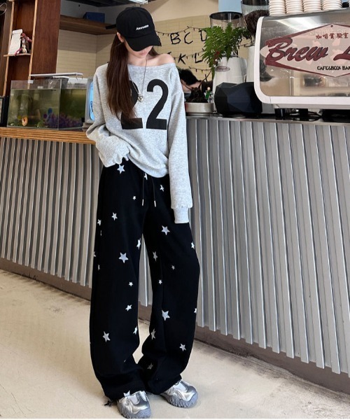 セール】WEGO/星柄ルーズスウェットパンツ（スウェットパンツ）｜WEGO