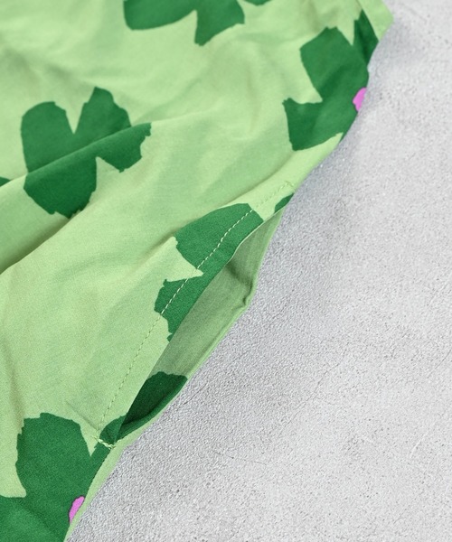 MARKEY'S（マーキーズ）の「総柄ビッグカラーワンピース（ワンピース・キッズ・ベージュ/ライトグリーン・90/100/110/120/130/140/150）」の7枚目の写真