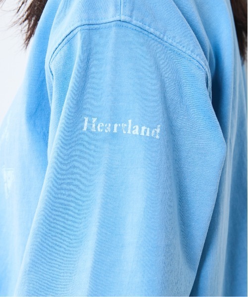 CHIC STYLE（シックスタイル）の「ピグメント染ロゴTシャツ＜大きいサイズ有＞シックスタイル（Tシャツ/カットソー・レディース・サックスブルー/モカ・5L/4L/3L/LL/L/M）」の5枚目の写真