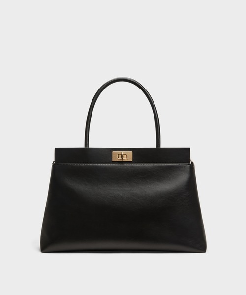 CHARLES & KEITH（チャールズ & キース）の「Lennie レニー トップハンドルサッチェルバッグ（トートバッグ・レディース・ダークブラウン/ブラック・L）」の20枚目の写真
