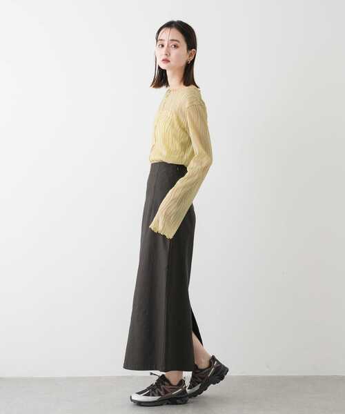 SENSE OF PLACE by URBAN RESEARCH（センスオブプレイスバイアーバンリサーチ）の「ウェーブジャガードトップ（Tシャツ/カットソー・レディース・アイボリー/ブラック/イエロー・ONE）」の17枚目の写真