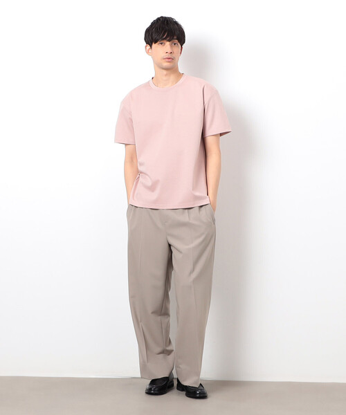 COMME CA ISM(コムサイズム)の「シルキーポンチ Tシャツ(Tシャツ/カットソー・メンズ・サックスブルー/ピンク/ホワイト/ネイビー/ライトグレー/ブラック/グリーン系その他・MEDIUM/LARGE)」の9枚目の写真