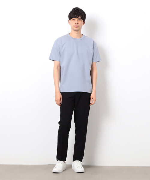 COMME CA ISM(コムサイズム)の「シルキーポンチ Tシャツ(Tシャツ/カットソー・メンズ・サックスブルー/ピンク/ホワイト/ネイビー/ライトグレー/ブラック/グリーン系その他・MEDIUM/LARGE)」の12枚目の写真
