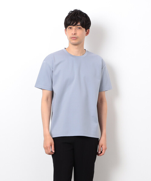 COMME CA ISM(コムサイズム)の「シルキーポンチ Tシャツ(Tシャツ/カットソー・メンズ・サックスブルー/ピンク/ホワイト/ネイビー/ライトグレー/ブラック/グリーン系その他・MEDIUM/LARGE)」の13枚目の写真