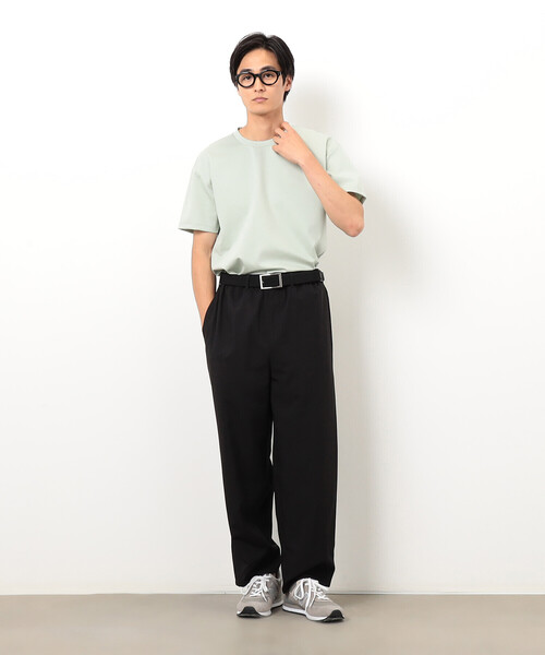 COMME CA ISM(コムサイズム)の「シルキーポンチ Tシャツ(Tシャツ/カットソー・メンズ・サックスブルー/ピンク/ホワイト/ネイビー/ライトグレー/ブラック/グリーン系その他・MEDIUM/LARGE)」の15枚目の写真