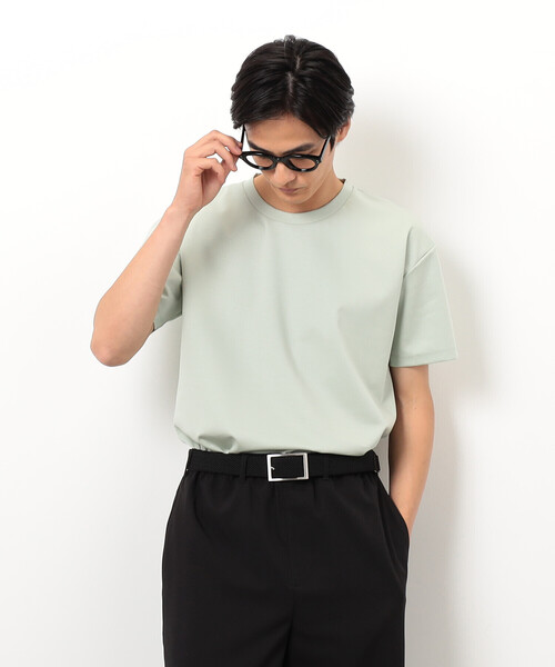 COMME CA ISM(コムサイズム)の「シルキーポンチ Tシャツ(Tシャツ/カットソー・メンズ・サックスブルー/ピンク/ホワイト/ネイビー/ライトグレー/ブラック/グリーン系その他・MEDIUM/LARGE)」の17枚目の写真