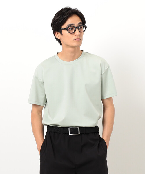 COMME CA ISM(コムサイズム)の「シルキーポンチ Tシャツ(Tシャツ/カットソー・メンズ・サックスブルー/ピンク/ホワイト/ネイビー/ライトグレー/ブラック/グリーン系その他・MEDIUM/LARGE)」の18枚目の写真