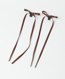WEGO | WEGO/【2点セット】PUロングリボンクリップ(バレッタ/ヘアクリップ)