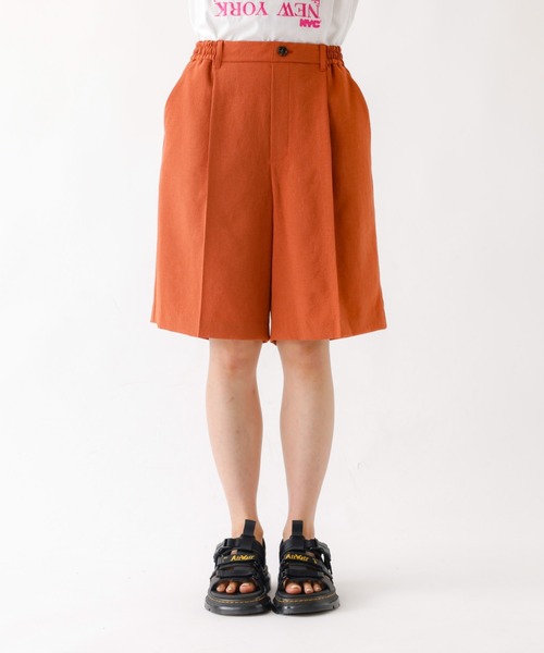 Rouge vif la cle(ルージュヴィフラクレ)の「【Le Melange/ル・メランジュ】スラブタッチドライショートパンツ/セットアップ対応/ショートパンツ【WEB限定】(その他パンツ・レディース・オレンジ系その他/ベージュ/ブラック・フリー)」の16枚目の写真