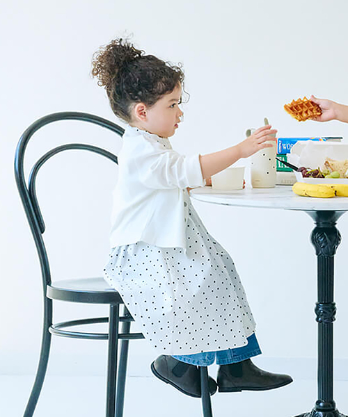 IENA ENFANT（イエナアンファン）の「ドットシャツワンピース kids 