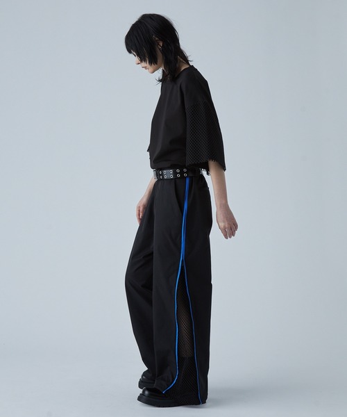 VELNUS(ベルナス)の「【VELNUS】Side zip bicolor design mesh loose nylon track pants/サイドジップバイカラーデザイン メッシュルーズナイロントラックパンツ【セットアップ対応】(その他パンツ・メンズ・ブラック/ブラック系・L/M/S)」の18枚目の写真