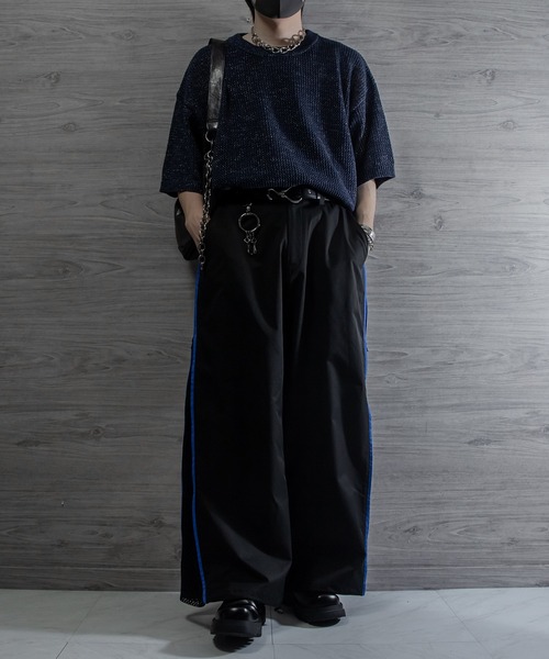 希少デザイン ブラックピースナウ パンツ サイドバック付 M VERY NaVY2024年12月号掲載】サイドラインパンツ(パンツ)｜EPOCA