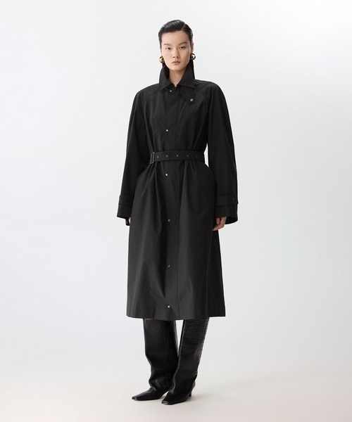 JNBY(ジェーエヌビーワイ)の「Airflow Relax Trench / リラックストレンチコート(トレンチコート・レディース・ベージュ/ブラック・36)」の1枚目の写真