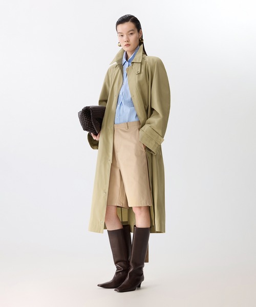 JNBY(ジェーエヌビーワイ)の「Airflow Relax Trench / リラックストレンチコート(トレンチコート・レディース・ベージュ/ブラック・36)」の17枚目の写真