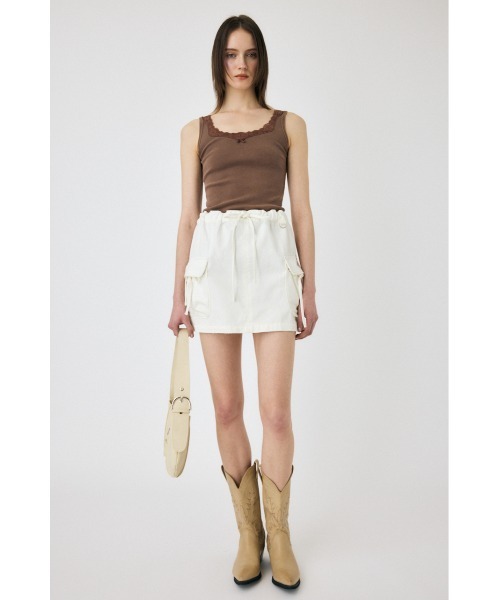 MOUSSY（マウジー）の「UTILITY DENIM スカート（スカート・レディース・ホワイト/ブルー・1/2）」の13枚目の写真