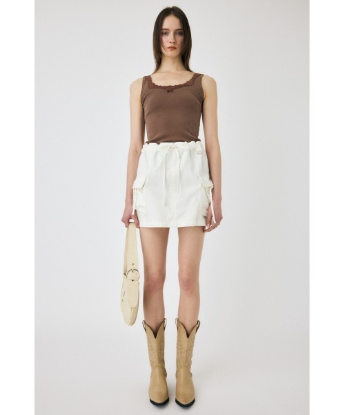 MOUSSY（マウジー）の「UTILITY DENIM スカート（スカート・レディース・ホワイト/ブルー・1/2）」の15枚目の写真