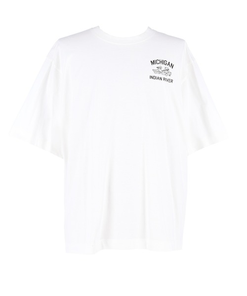 coca（coca）（コカ）の「イラストプリントTシャツ（Tシャツ/カットソー・メンズ・ホワイト/ライトグレー/ネイビー/ブラック・XL/M/L）」の2枚目の写真