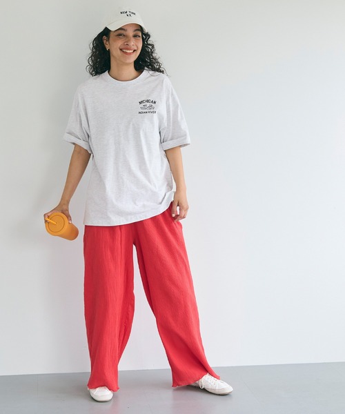 coca（coca）（コカ）の「イラストプリントTシャツ（Tシャツ/カットソー・メンズ・ホワイト/ライトグレー/ネイビー/ブラック・XL/M/L）」の5枚目の写真