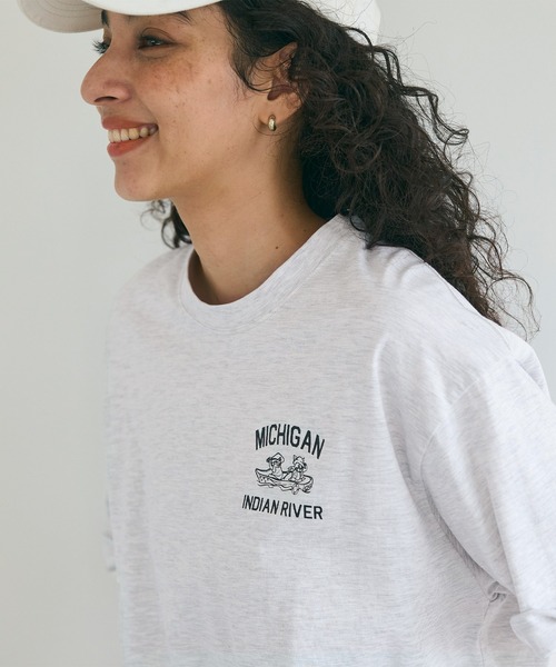 coca（coca）（コカ）の「イラストプリントTシャツ（Tシャツ/カットソー・メンズ・ホワイト/ライトグレー/ネイビー/ブラック・XL/M/L）」の8枚目の写真