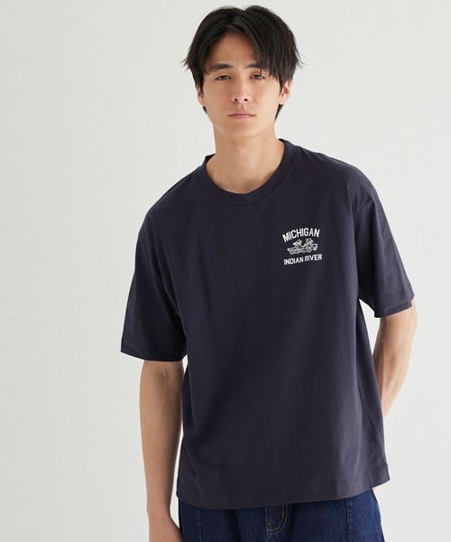 coca（coca）（コカ）の「イラストプリントTシャツ（Tシャツ/カットソー・メンズ・ホワイト/ライトグレー/ネイビー/ブラック・XL/M/L）」の13枚目の写真