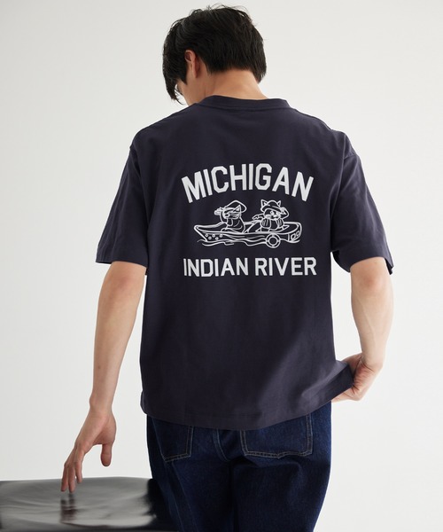 coca（coca）（コカ）の「イラストプリントTシャツ（Tシャツ/カットソー・メンズ・ホワイト/ライトグレー/ネイビー/ブラック・XL/M/L）」の14枚目の写真