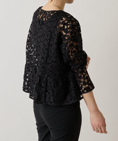 LIVETART(リヴェタート)の「リバーレースクロップドブラウス(シャツ/ブラウス・レディース・ブラック/ホワイト・FREE)」の20枚目の写真