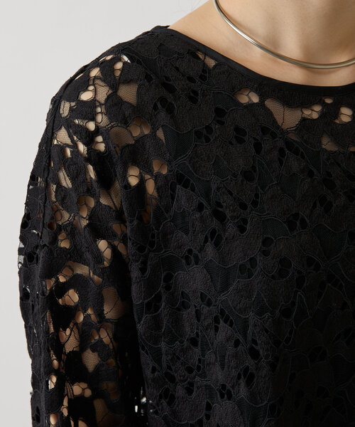 LIVETART(リヴェタート)の「リバーレースクロップドブラウス(シャツ/ブラウス・レディース・ブラック/ホワイト・FREE)」の21枚目の写真