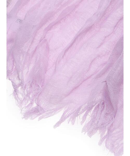 Samansa Mos2(サマンサ モスモス)の「【UVカット】麻綿シワ加工ストール(ストール/ショール・レディース・ベージュ/ミント/ラベンダー・F)」の11枚目の写真