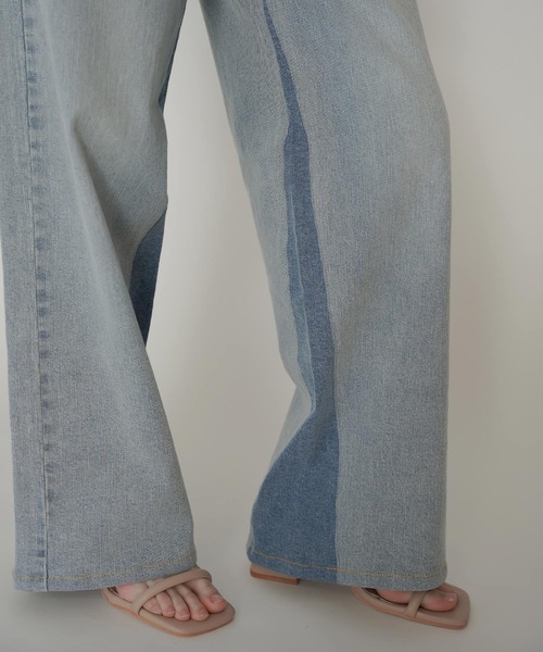 ラップ ウエスト ワイド デニム KINO THE KEI（デニムパンツ）｜KINO