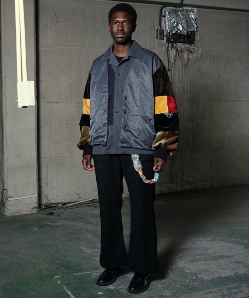 masterkey（マスターキー）の「mcg3635-THEATER MA-1カーディガン（カーディガン/ボレロ・メンズ・カーキ/ブラック・1/2）」の3枚目の写真